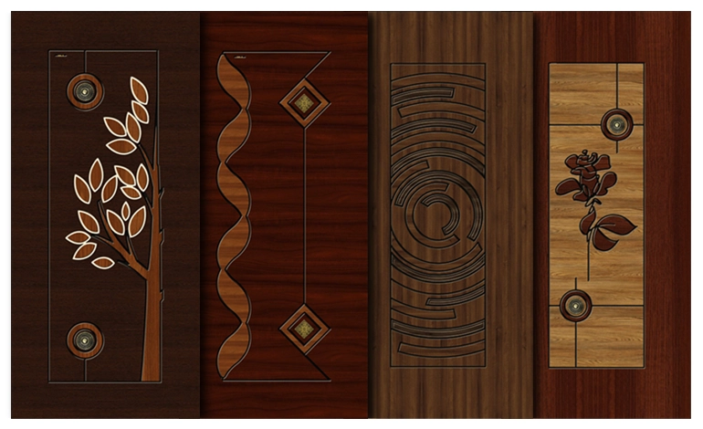 Customized wooden doors with unique patterns & designs that shows exceptional craftsmanship